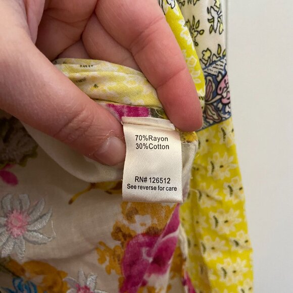 Aratta Silent Journey Dream Embroidered Button Down Shirt - Small - Picture 12 of 13